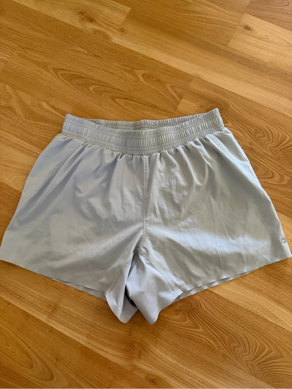 ALO Yoga Light Gray Athletic Shorts